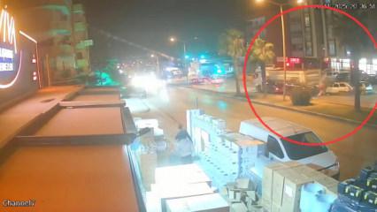 Otomobil kamyona ok gibi saplandı