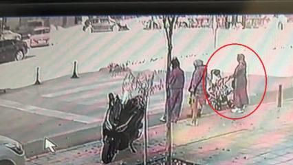 Otomobilin arkadan vurduğu taksi, anne ve bebeğine çarptı