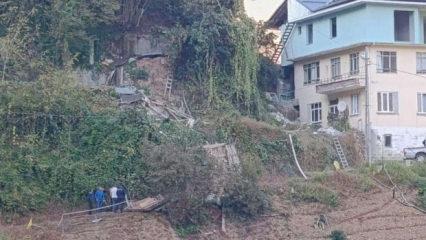Rize'de ahşap yapı çöktü: 2 ölü, 1 yaralı