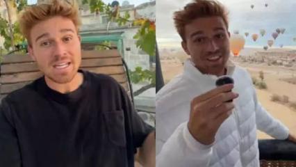 Ünlü fenomen Kaz Sawyer Kapadokya’yı karış karış gezdi