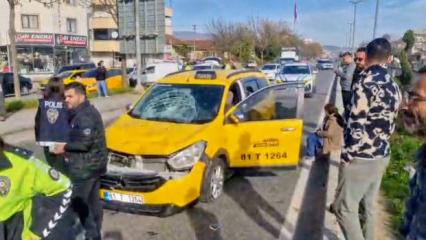 Taksinin &ccedil;arptığı yaya &ouml;ld&uuml;