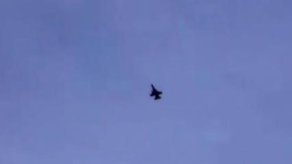 Ukrayna F-16'sı Rus seyir füzesini böyle kovaladı