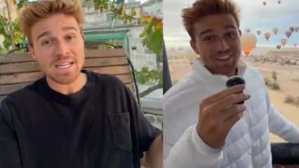 Ünlü fenomen Kaz Sawyer Kapadokya’yı karış karış gezdi: Mutfağa girip yemek bile yaptı!