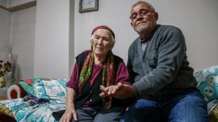 114 yaşındaki Fatime nine oğluyla hayata tutunuyor