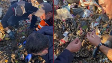 Düşürdüğü bilezikler için 40 ton çöpü aradı! İşte ilginç hadise...
