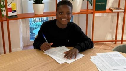 52 maçta 145 gol attı! 11 yaşındaki yıldız adayı dünyaca ünlü markayla sözleşme imzaladı