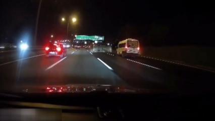 Beykoz'da makas atıp, kamyona takla attırdı: O anlar kamerada!