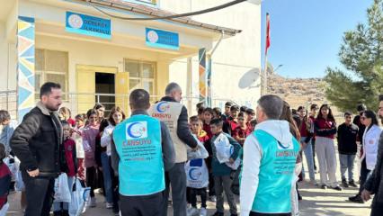 Cansuyu Derneği'nin eğitim ve kış desteği devam ediyor 