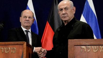 Almanya'da şoke eden anket! Halk h&uuml;k&uuml;mete resti &ccedil;ekti: İsrail'e silah yok