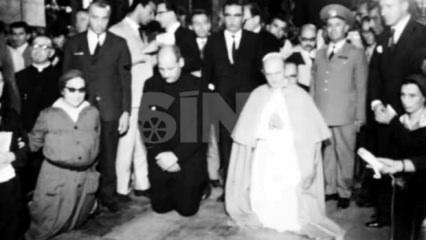 Ankara'ya ilk Papa ziyaretinin görüntüleri ortaya çıktı