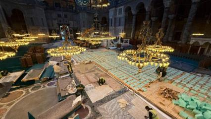 'Ayasofya'ya kamyon girdi' iddiasının ardından son görüntüleri ortaya çıktı