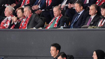 Başkan Erdoğan, Milli Takım'ı yalnız bırakmadı