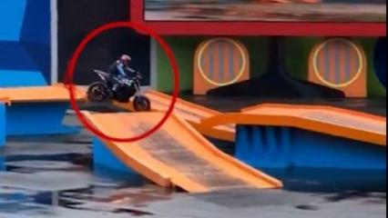 Brezilya'da feci kaza: Motosiklet sürücüsü rampaya çarparak hayatını kaybetti