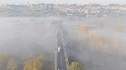 Diyarbakır sis denizinde kayboldu