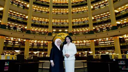 Emine Erdoğan, Güney Kore Devlet Başkanı’nın eşi Kim Hea Kyung ile bir araya geldi