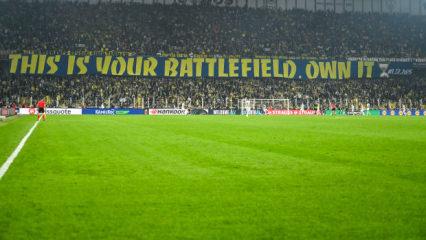 Fenerbahçe'den Galatasaray maçı için pankart