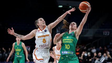 Galatasaray 104 sayı attı! Macar rakibe iki kat fark