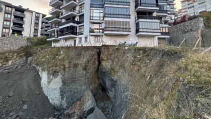 İnşaat alanında göçük: Yan apartman tahliye edildi