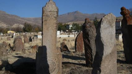 "Türk boyları ve Osmanlı dönemi" bezemeli mezar taşları belgelendi