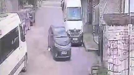 Kocaeli’de el freni çekilmeyen otomobil bahçe duvarına çarptı