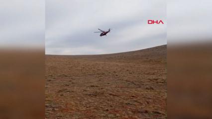 Konya'da dağlık alanda kalp krizi ge&ccedil;iren &ccedil;oban, hava ambulansıyla kurtarıldı