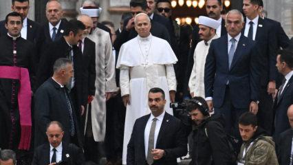 Papa Sultanahmet Camii'ni ziyaret etti