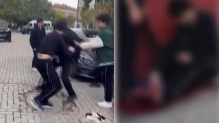 Liselilerin kavgası kanlı bitti: Bı&ccedil;aklama anı kamerada