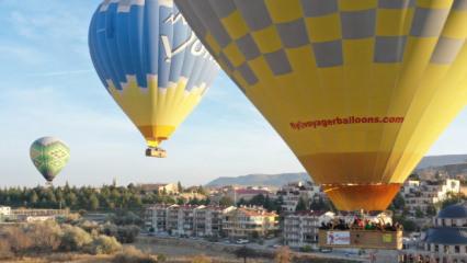 Sıcak hava balonları öğretmenler için havalandı!