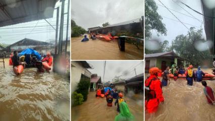 Sumatra Adası'nda kabus! Şiddetli yağışlar felakete yol açtı, can pazarı yaşanıyor