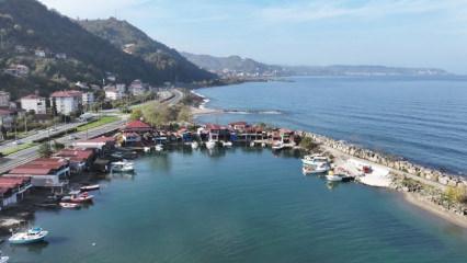 Sürmene’yi televizyonda izlemeye doyamadılar! Açık hava plato­suna dönüştü