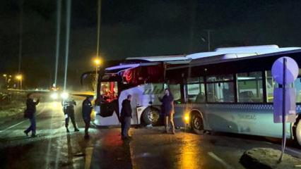 Tekirdağ'da otobüsler çarpıştı: 9 yaralı