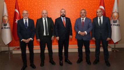 T&Uuml;BAF'tan AK Parti Genel Başkan Yardımcısı Faruk Acar'a ziyaret