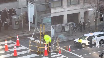 Washington'da 2 ABD askerini vuran saldırganın etkisiz hale getirildiği anlar