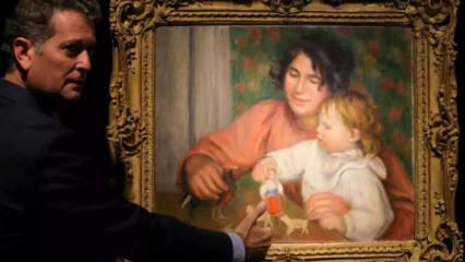 Renoir'in daha önce görülmeyen 130 yıllık tablosu rekor fiyata satıldı