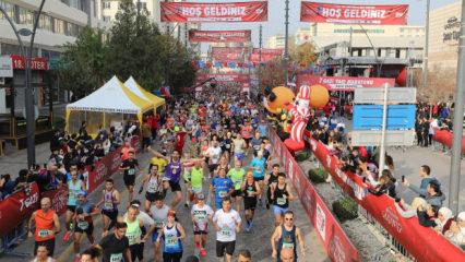 7. Gazi Yarı Maratonu heyecan ve renkli görüntülerle yapıldı