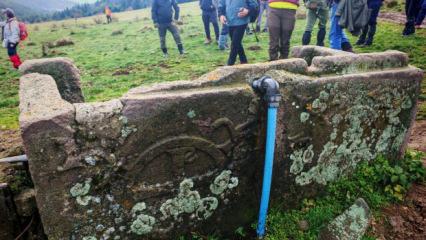 G&ouml;renler şaşkına d&ouml;nd&uuml;! Su oluğu diye kullanılıyordu...