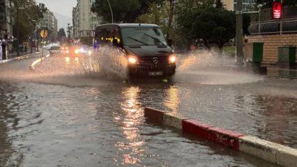 Antalya ve ilçelerinde sağanak etkili oldu 