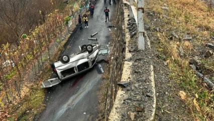 Artvin'de kahreden kaza! Virajda kontrolünü kaybedip refüjden uçtu: 3 ölü