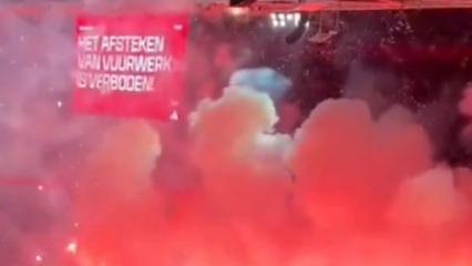 Avrupa'nın konuştuğu olay! Maç oynanırken stadı yaktılar