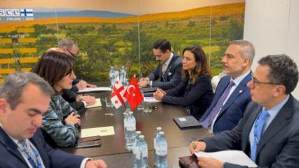 Bakan Fidan, Gürcistan Dışişleri Bakanı Botchorishvili ile bir araya geldi