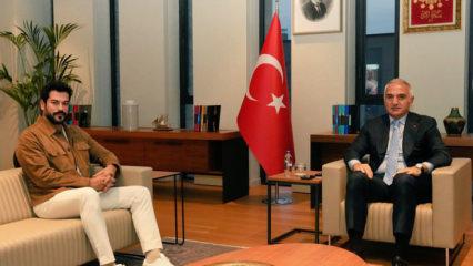 Burak Özçivit’ten Bakan Ersoy’a ziyaret