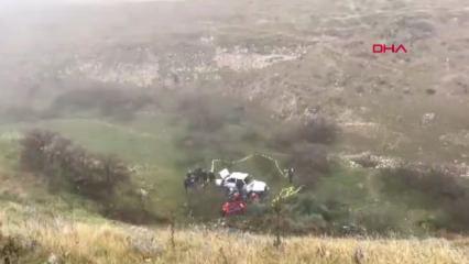 Denizli'de feci ölüm: Araç 50 metre yuvarlandı