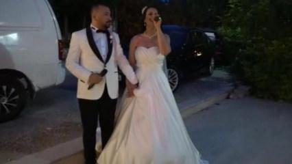 D&uuml;ğ&uuml;nlerinde s&ouml;yledikleri şarkı başlarına dert oldu!