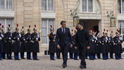Paris'te kritik zirve! Macron ve Zelenskiy bir arada!