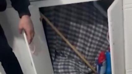 Firari hükümlü mutfak dolabından çıktı