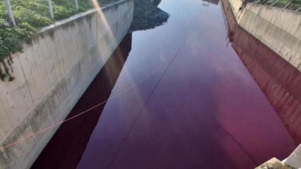 Haramidere'nin rengi kırmızıya d&ouml;nd&uuml;