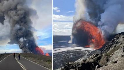 Kilauea Yanardağı yeniden patladı
