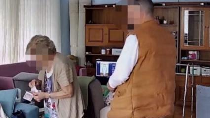 'Manda yoğurdu' bahanesiyle eve giren tırnak&ccedil;ının oyunu kamerada