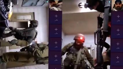 İsrail askerlerinin Filistinli ailenin evine yaptığı al&ccedil;ak baskın TikTok canlı yayınında!