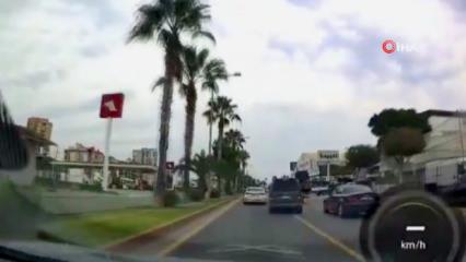 Trafikte yok artık dedirten anlar! Kıskıvrak yakalandı